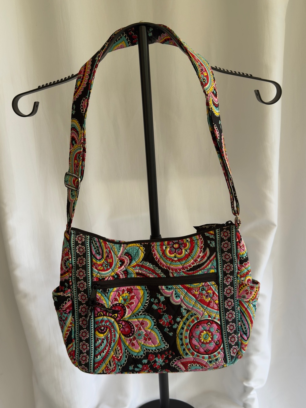Vera Bradley Parisian Paisley Quilted Crossbody Shoulder Bag Fall 2015 Retired